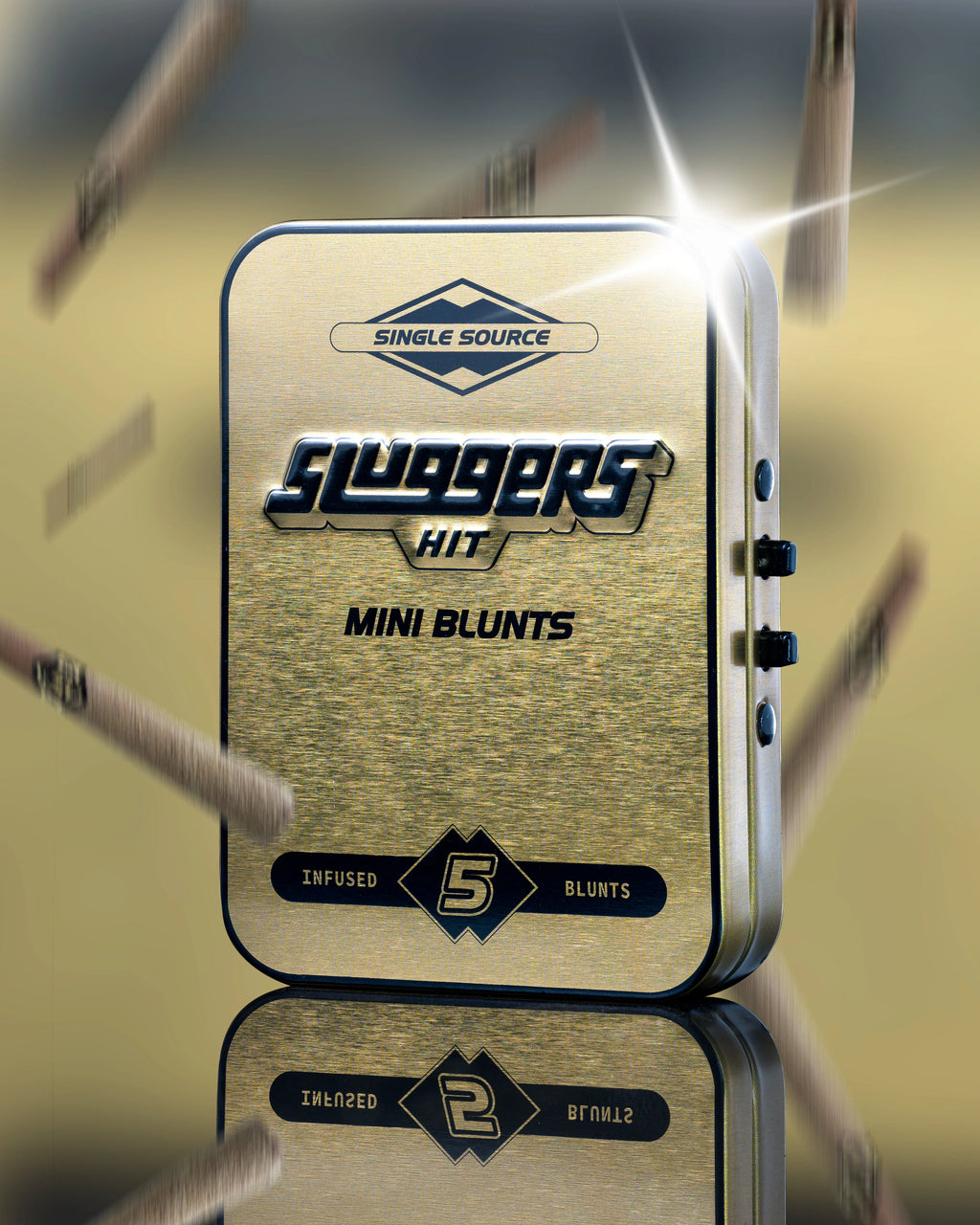 Sluggers Mini Blunts - 33 Infused w/ Diamonds 5 pack (Indica Hybrid)
