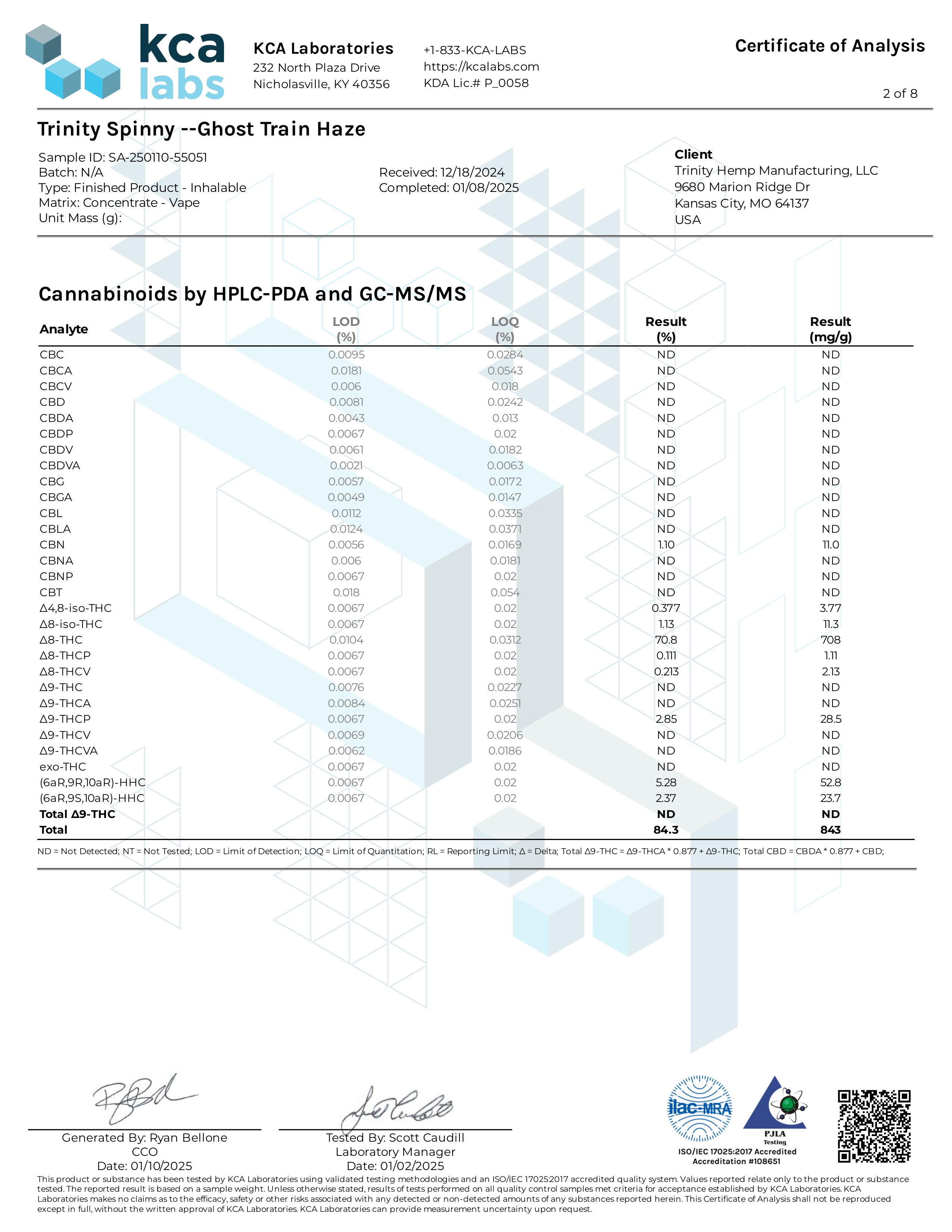 Trinity THCP RESIN 6 gram Disposable - Ghost Train Hazez (S) x High Gravity (I)