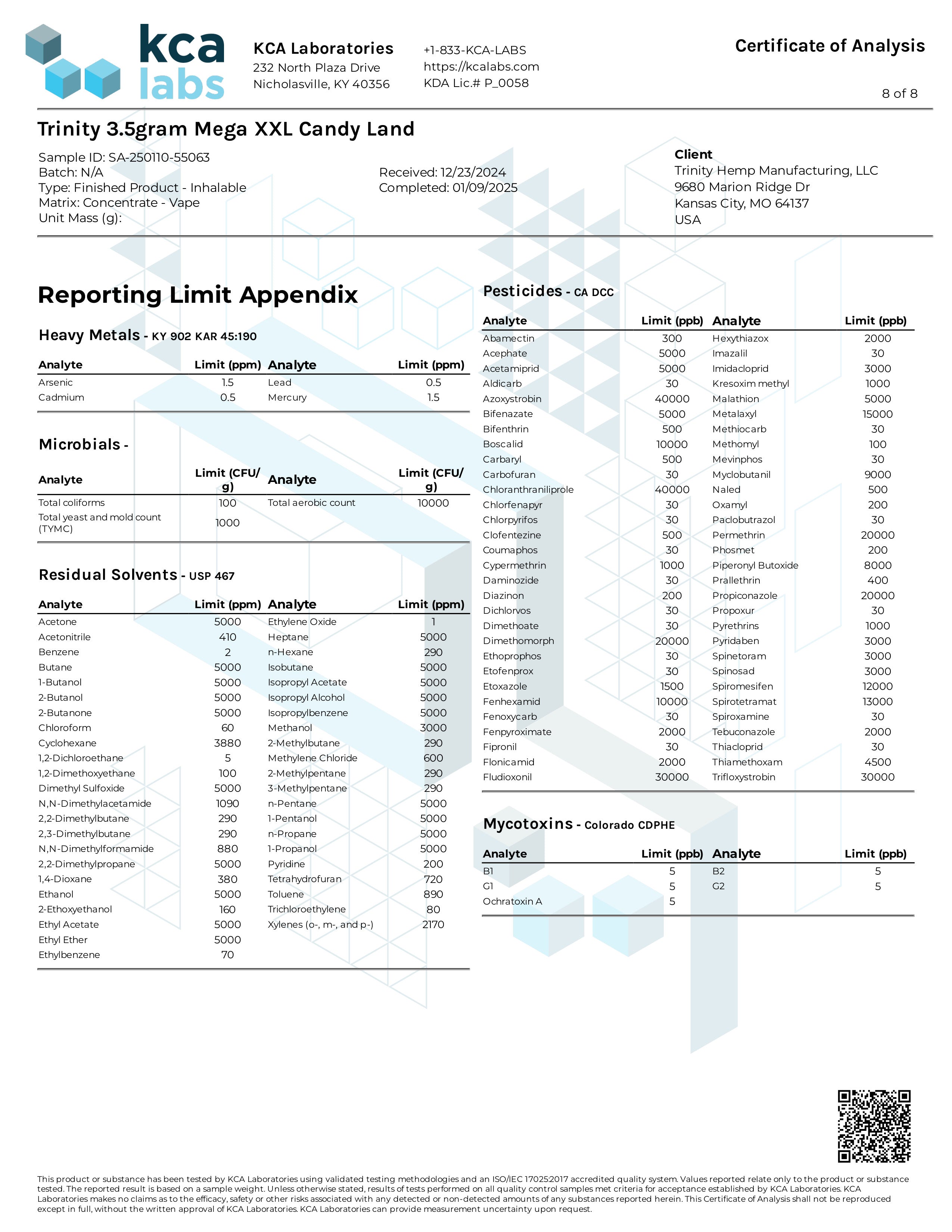 Trinity THCP RESIN 3 gram Disposable Vape