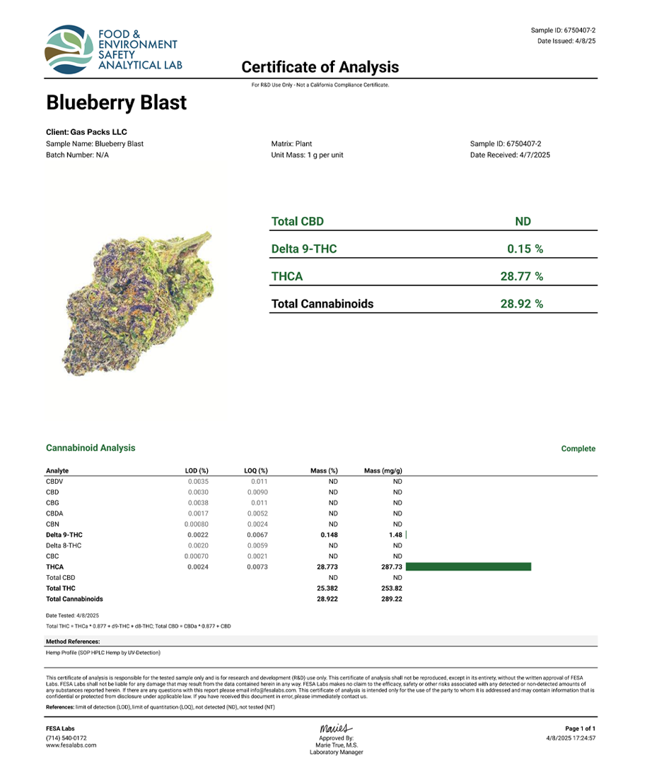 Pierx Supply Blueberry Blast 3.5g