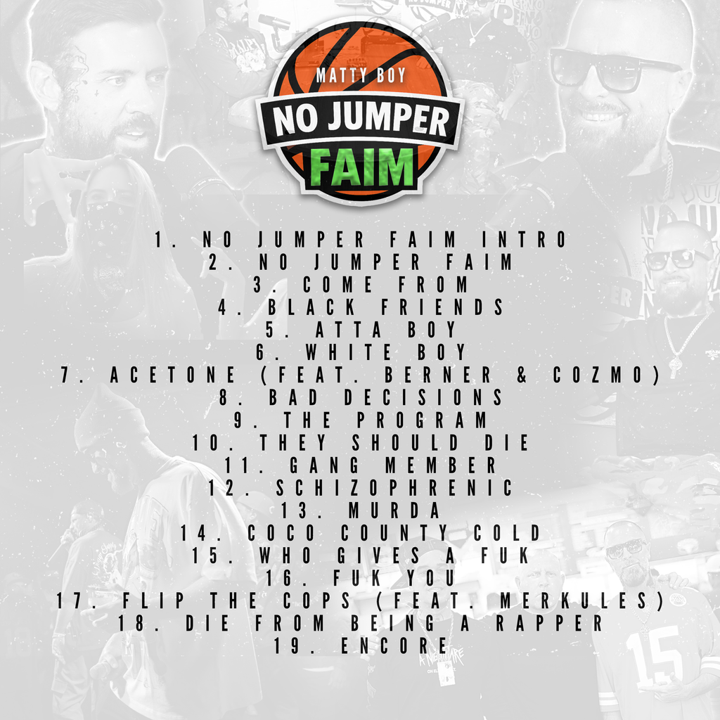 Matty Boy - No Jumper FAIM (Hard Copy CD)