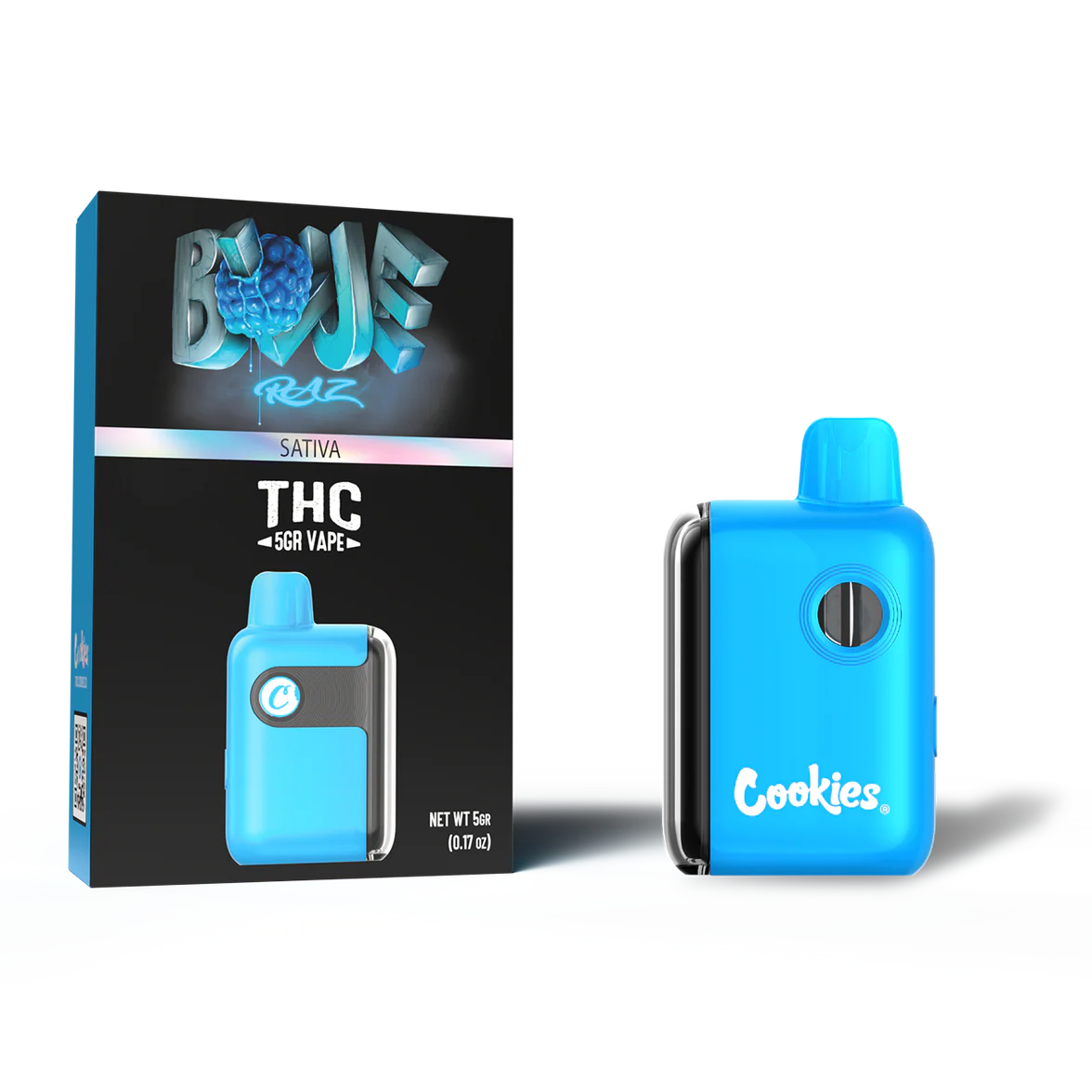 🍪 Cookies Blue Raz 5G Vape – Sativa Disposable 🔵⚡💨