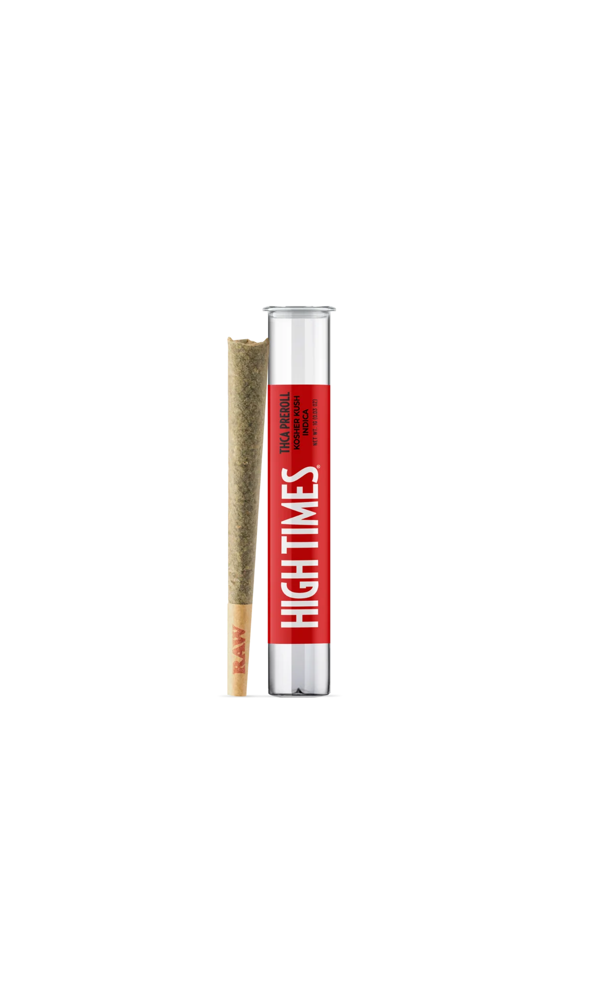 High Times THCA INFUSED Pre Roll Singles (Kosher Kush Indica)