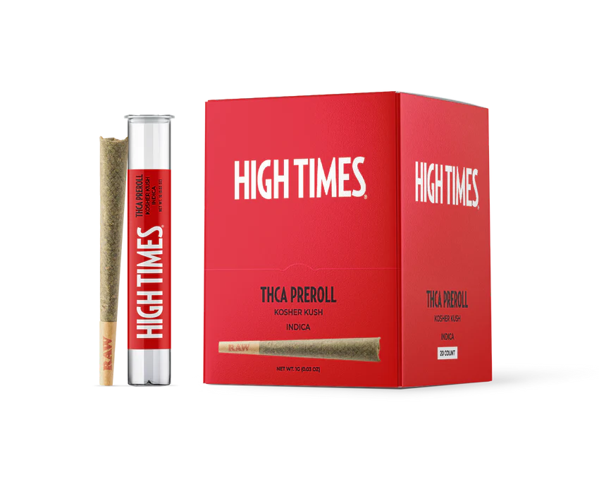 High Times THCa 1G Pre-Rolls – Runtz, Kosher Kush, Durban Poison & Glitter Bomb | Premium Ready-to-Smoke Flower
