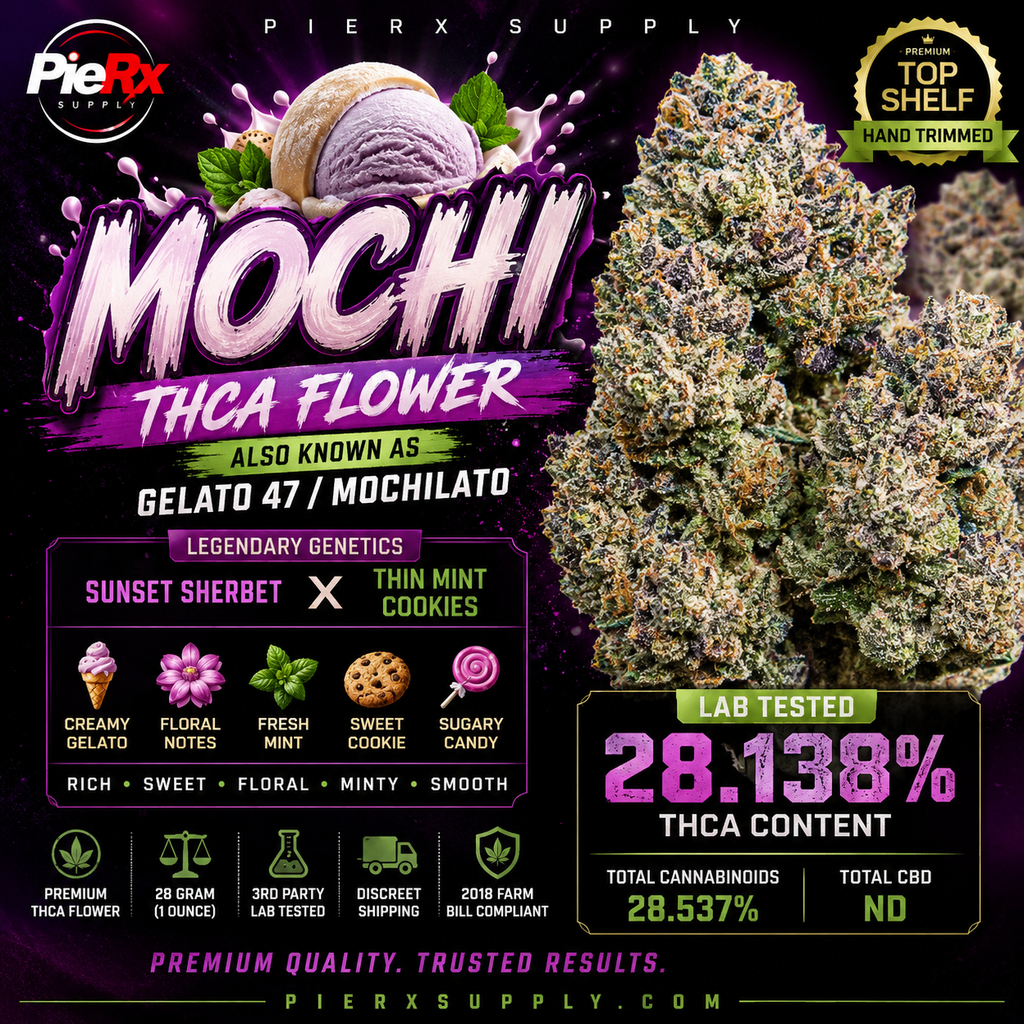🍡🍨 Mochi THCa Flower 🌸🔥 | 28.138% THCa 💎 Premium Flower | 28 Gram