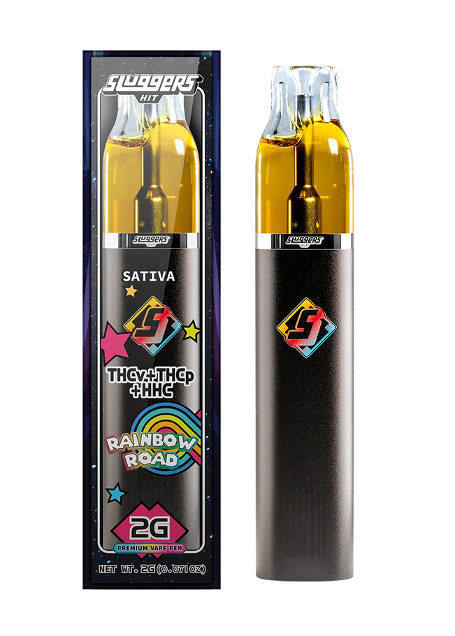 Sluggers 2G Rainbow Road Disposable Vape – Premium Live THCa Derived Terpenes | 2 Gram Device