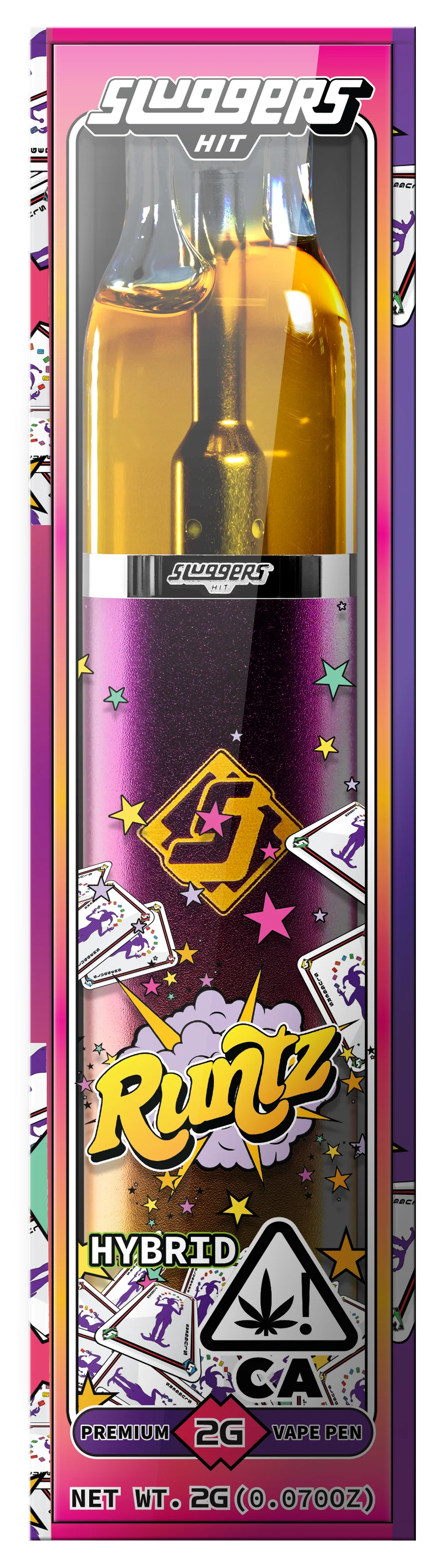 Sluggers 2G Runtz Disposable Vape device premium rechargeable 2 gram vaporizer PieRx Supply