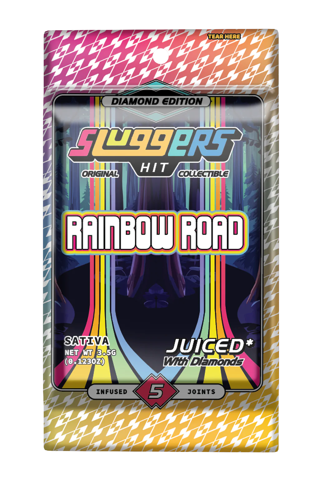 Sluggers Juiced 5pk Rainbow Road (Sativa)