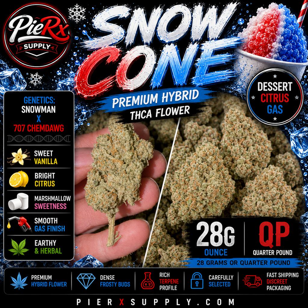 ❄️🍦 Snow Cone Premium Hybrid THCA Flower | 28G & QP | Vanilla Citrus & Sweet Gas Terpenes 🌿🔥