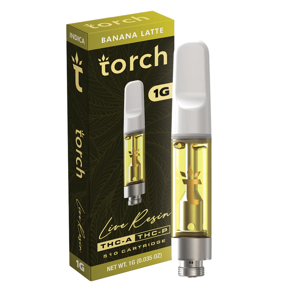 Torch THCa Live Resin 1g Cart | Banana Latte • PBB • Jack Herer