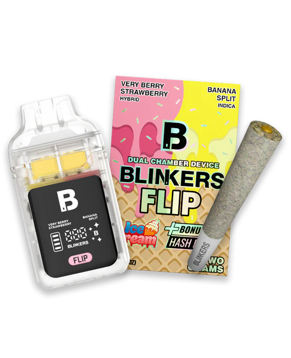 Blinkers Ice Cream THCA Vape 2G 🍦💨 Dual Flavor Live Resin Device + Pre –  PieRx Supply