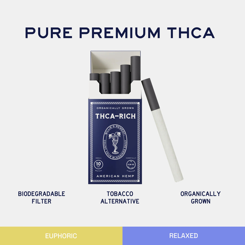 Willie’s Remedy Pre-Rolls – 10 Pack (.8g Each)