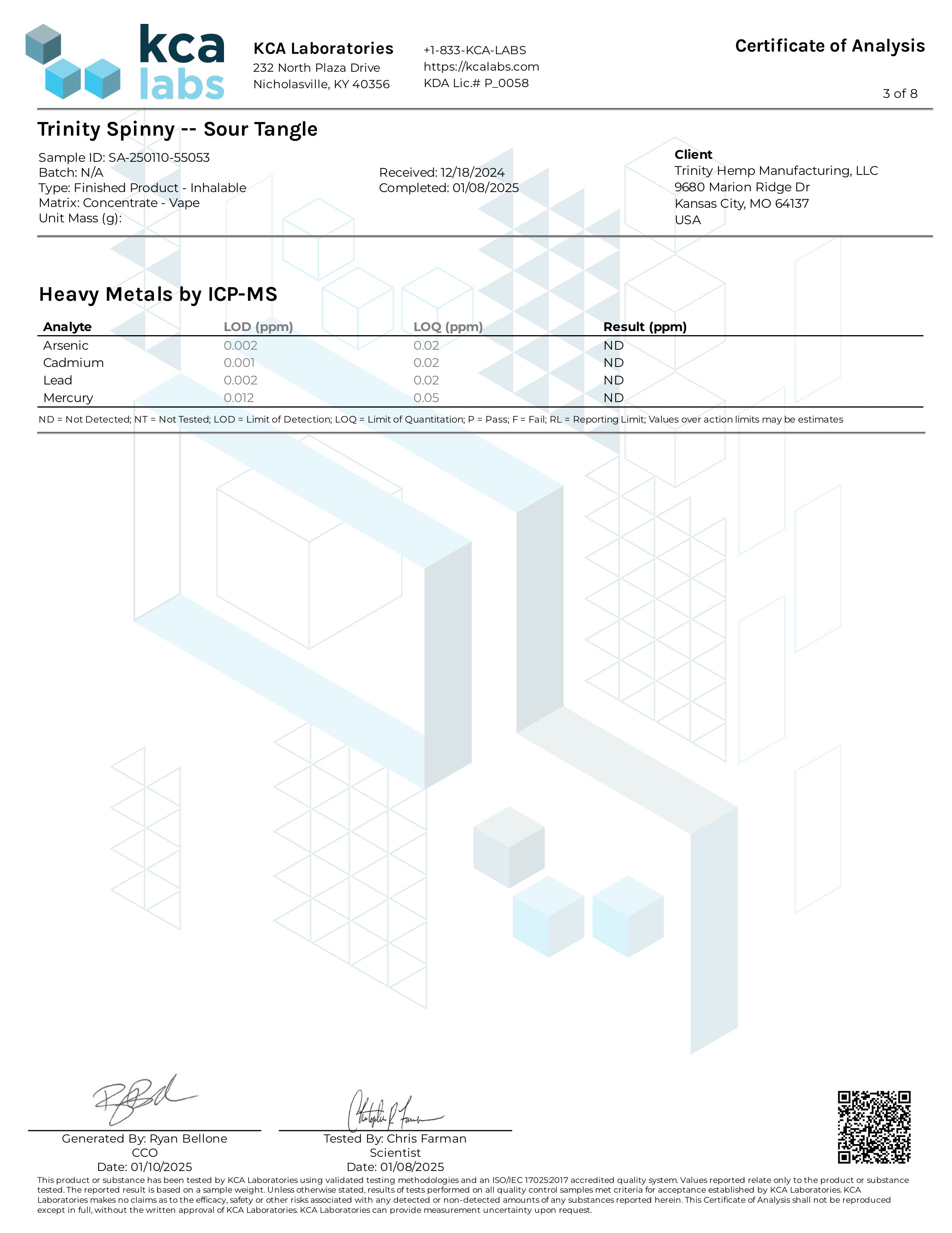 Trinity THCP RESIN 6 gram Disposable - Sour Tangie (H) x Super Lemon Haze (S)