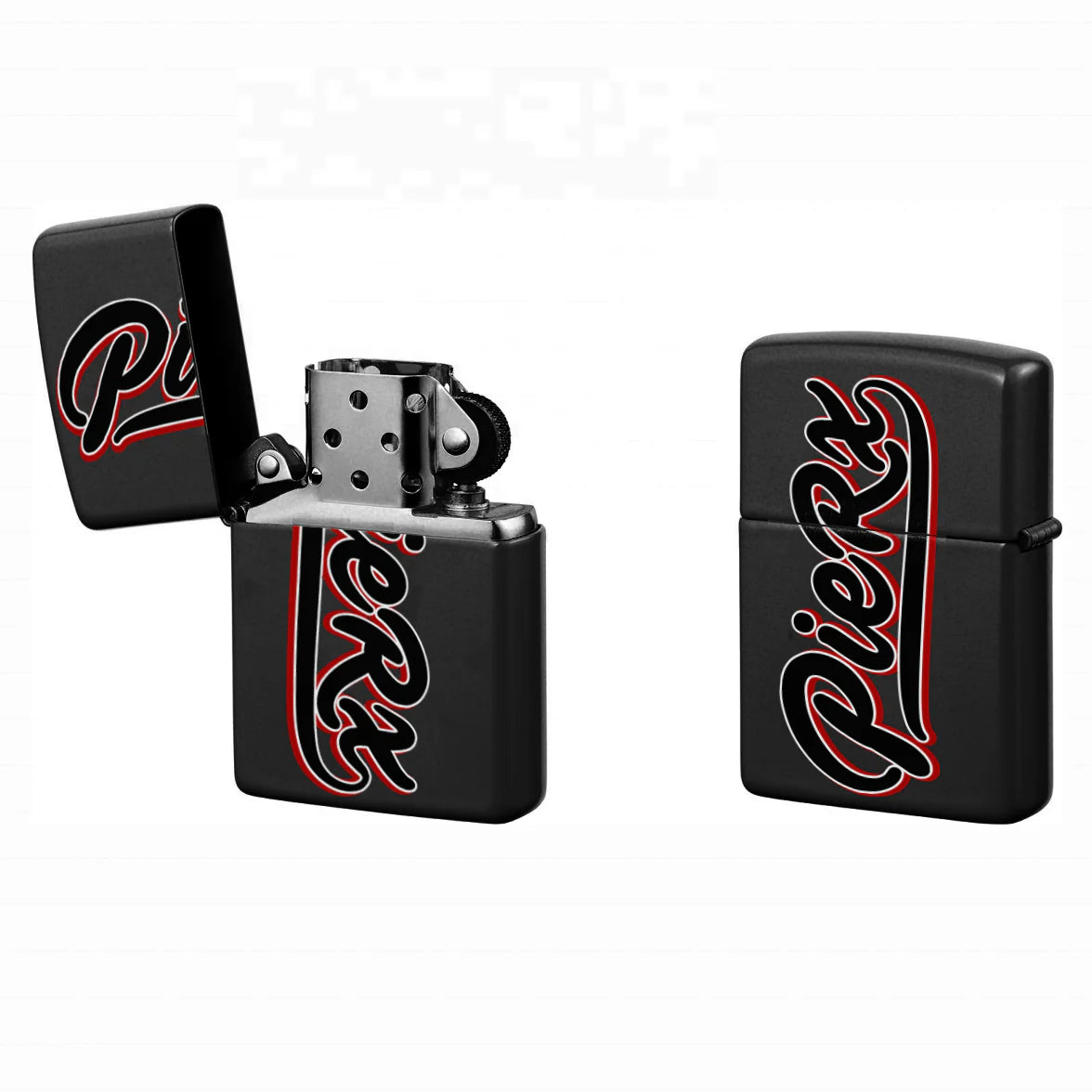 Whippo Lighter Black | Refillable Metal Flame Lighter