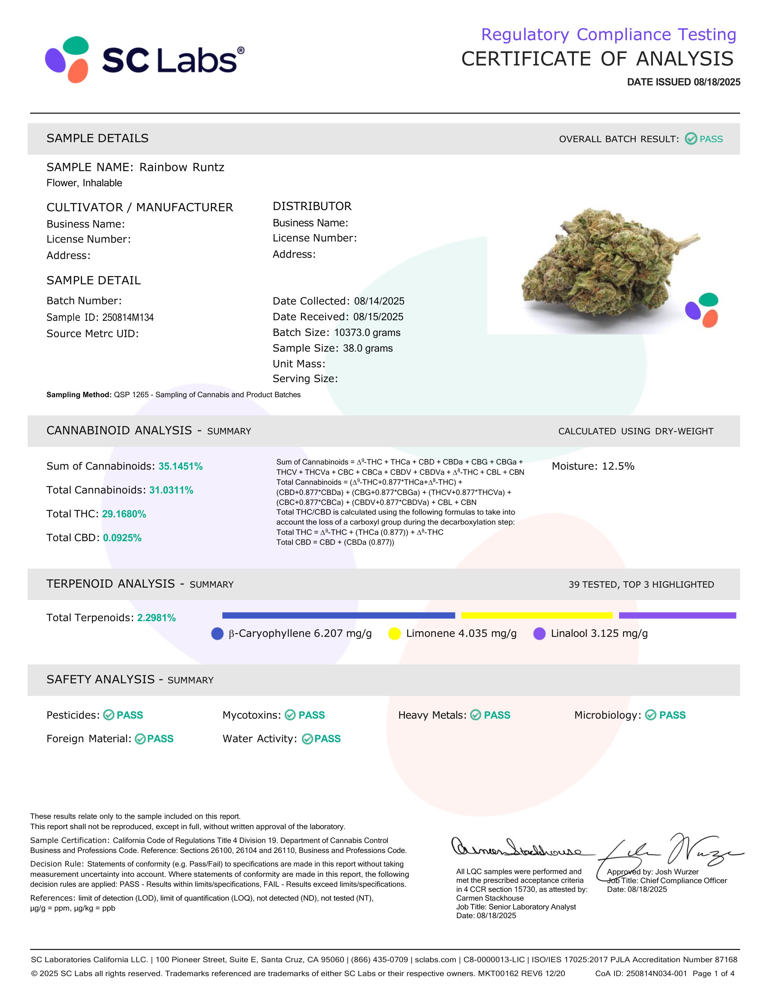 Rainbow Runtz - THCa Ounce