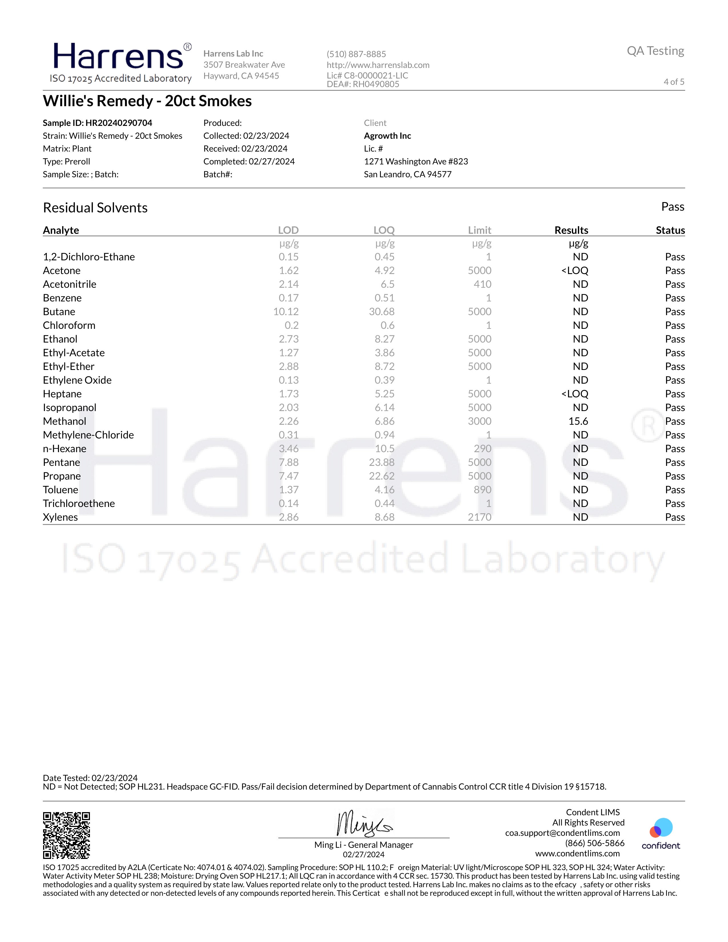 Willie’s Remedy Pre-Rolls – 10 Pack (.8g Each)