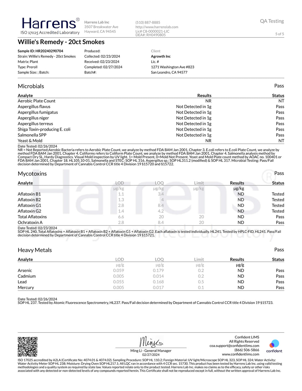 Willie’s Remedy Pre-Rolls – 10 Pack (.8g Each)