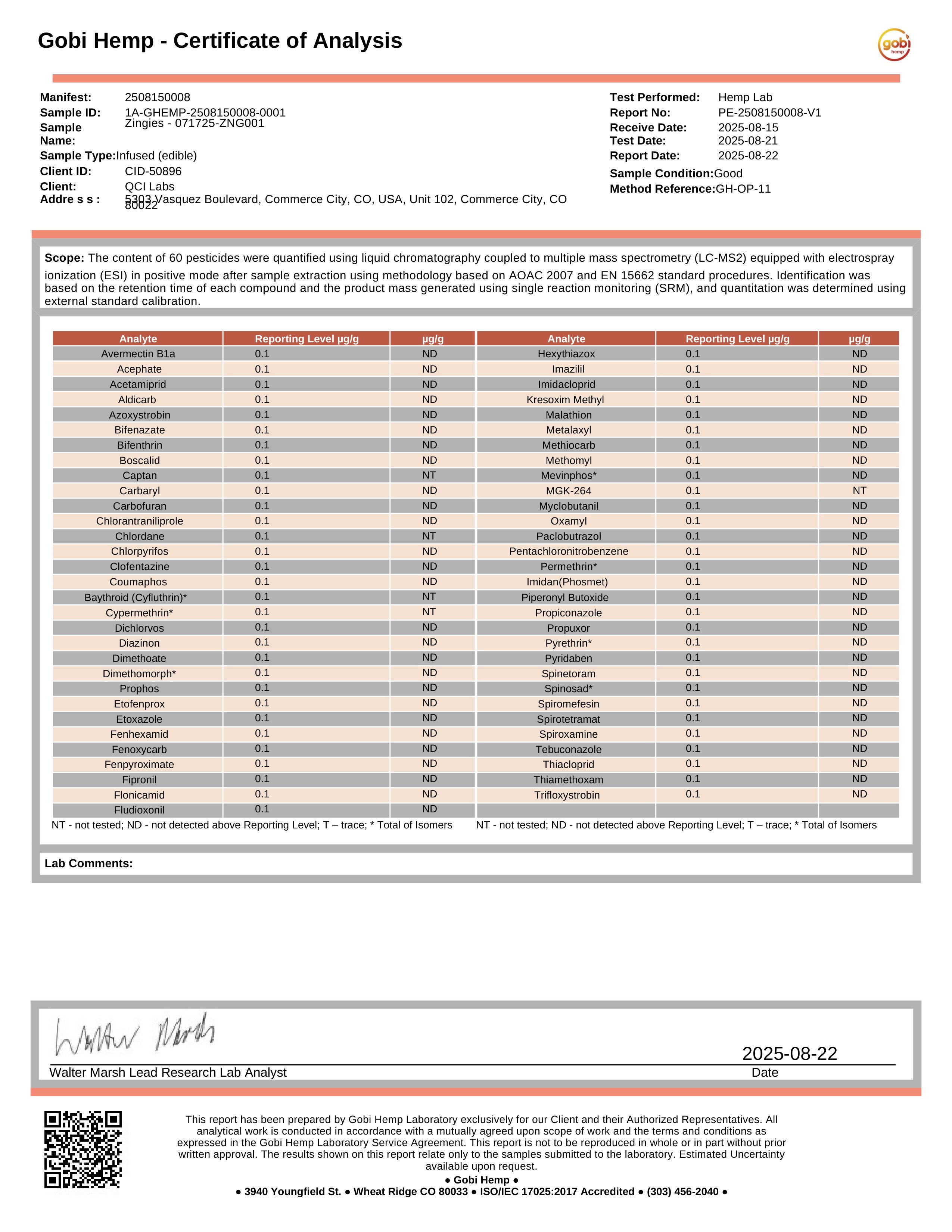Zingiez (100MG Hemp based THC Microdose Chewables)