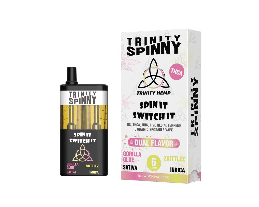 Trinity Spinny Dual Flavor 6 Gram Vape - GORILLA GLUE(S) / ZKITTLEZ (I)